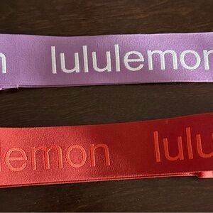 Lululemon Athletica Headbands in Purple, White, and Red
